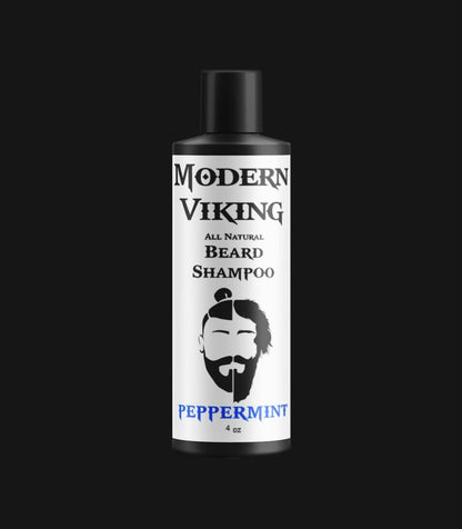 Peppermint Beard Shampoo Beard Washes & Conditioners Modern Viking Beard Co. 4 oz Bottle