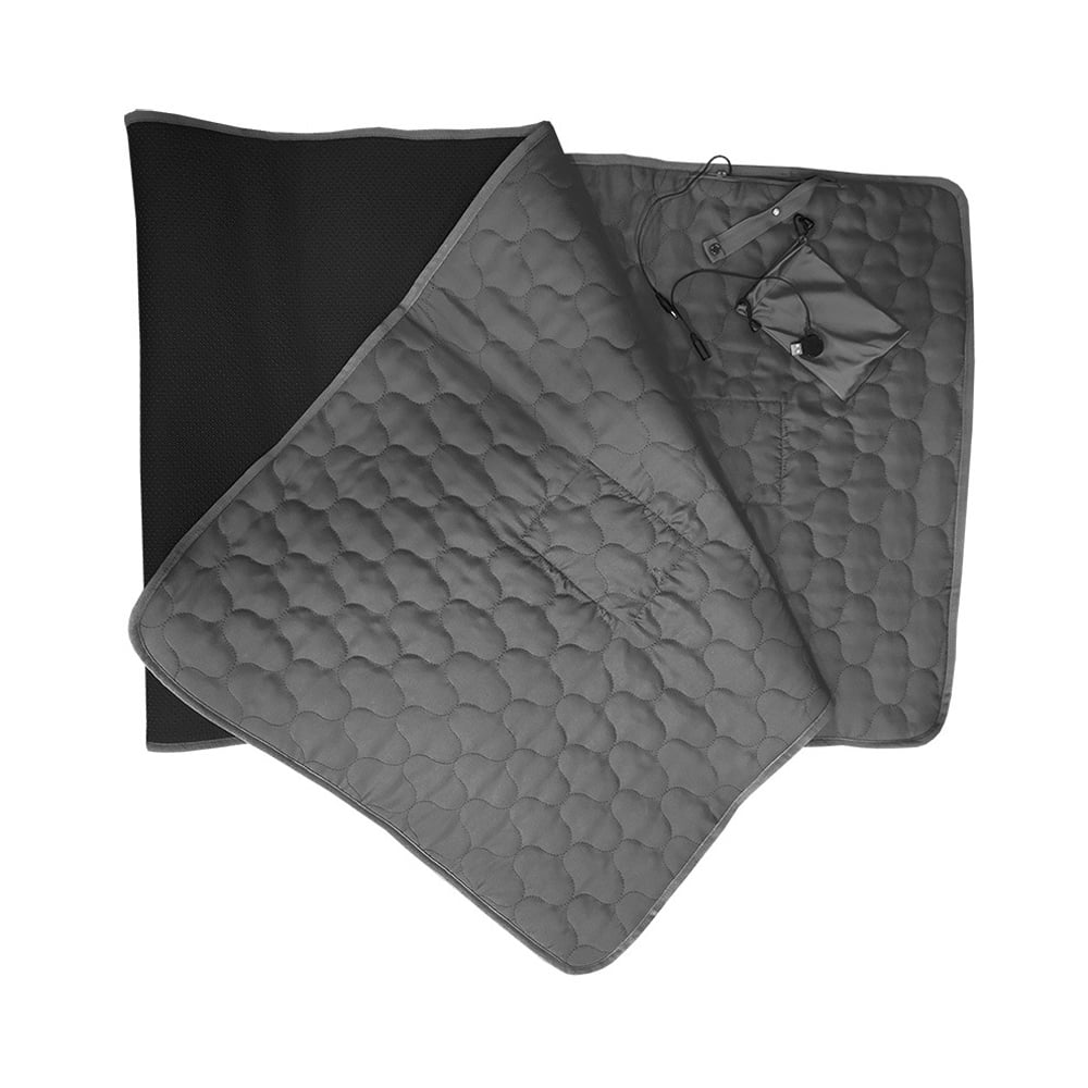 Meterk Heated Sleeping Bag Pad Mattress USB Power Warm Heating Mat with 5 Heating Zone 3-Level Temperature for Indoor Camping Travel