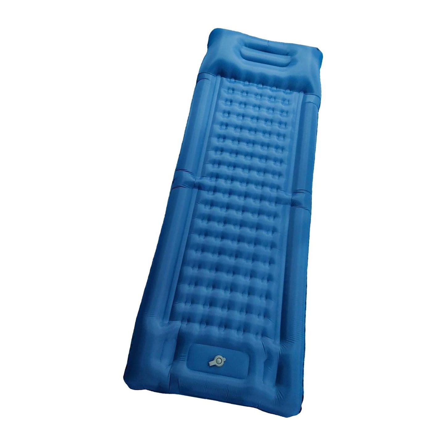 Miulika Inflatable Sleeping Mat Camping Sleeping Pad with Pillow for Outdoor Camping Dark Blue
