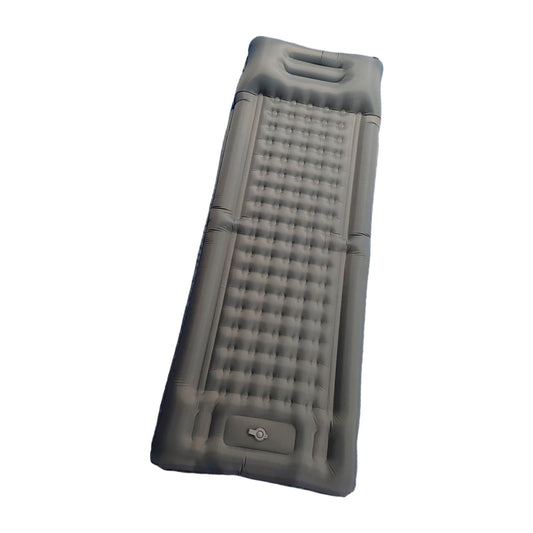 Miulika Inflatable Sleeping Mat Camping Sleeping Pad with Pillow for Outdoor Camping Gray