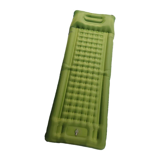Miulika Inflatable Sleeping Mat Camping Sleeping Pad with Pillow for Outdoor Camping Green