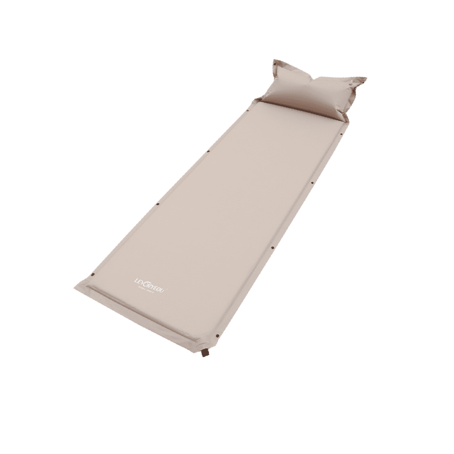 Miulika Inflating Mattress Outdoor Folding Cushion Stable Wear Resistant Sleeping Pad Portable for Hiking Indoor Balcony Tent Travel Khaki