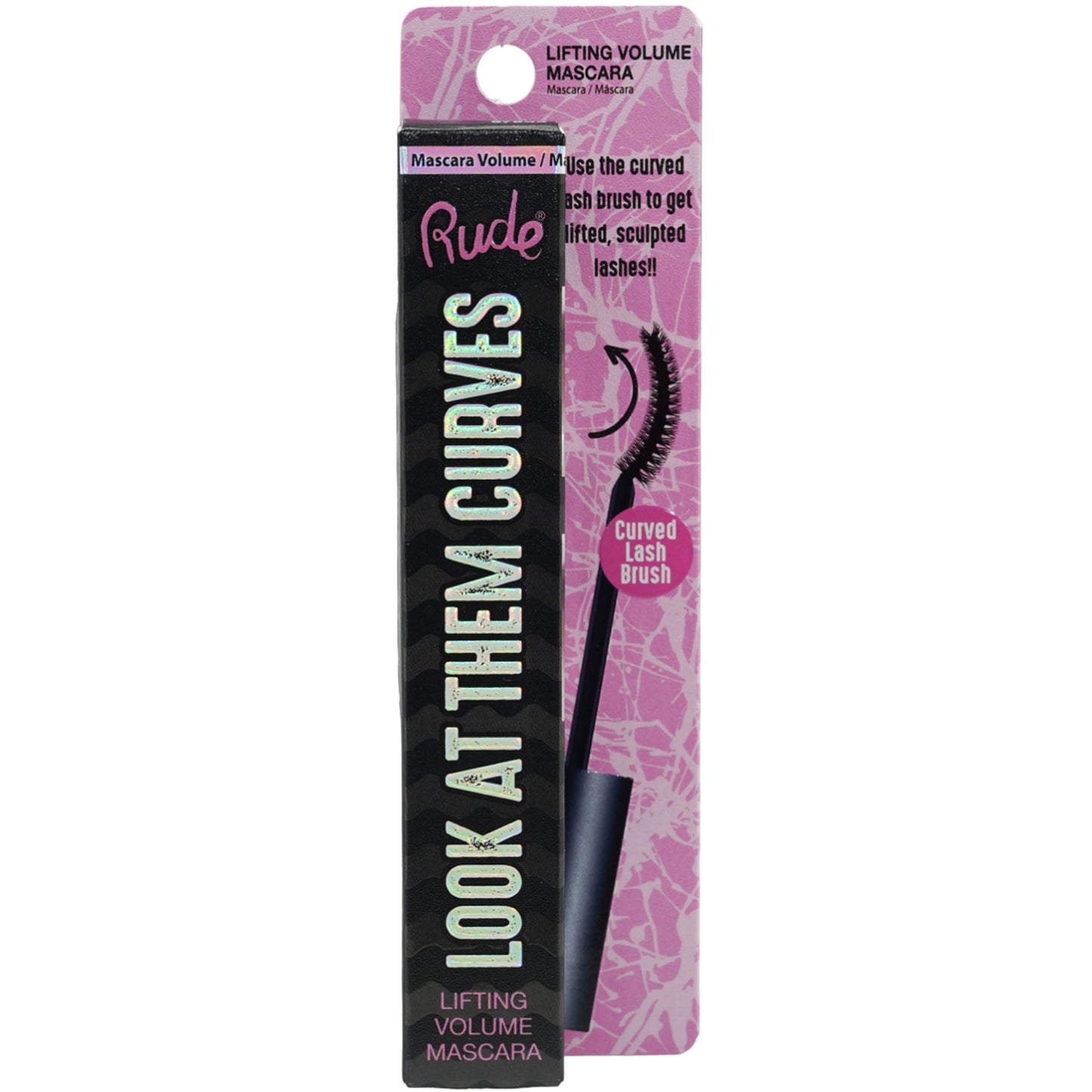 Mascara Look At Them Curves Rude Cosmetics - Venta al por mayor Pack 6 Unidades (RC-87845)