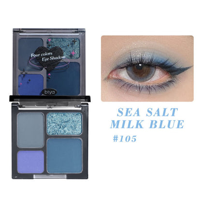 Blue Purple Olive Green Eyeshadow Palette
