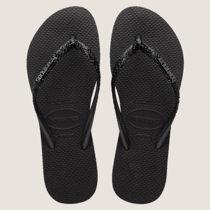 Havaianas Slim Metal Logo Glitter II Thong