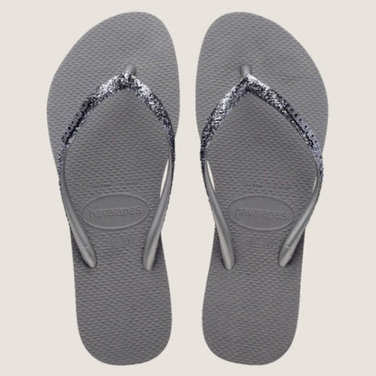 Havaianas Slim Metal Logo Glitter II Thong