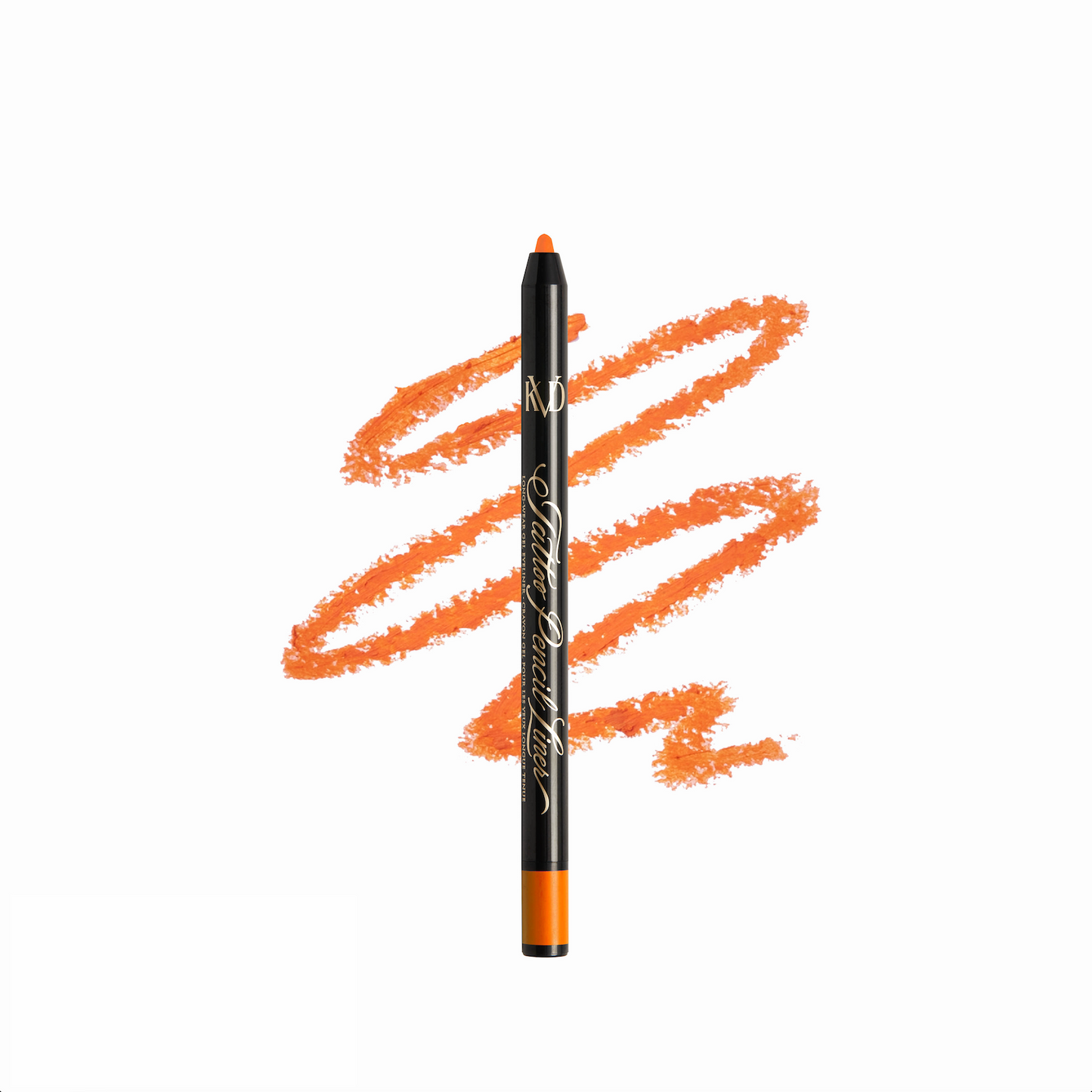 Tattoo Pencil Liner with smear in shade Uranium Orange