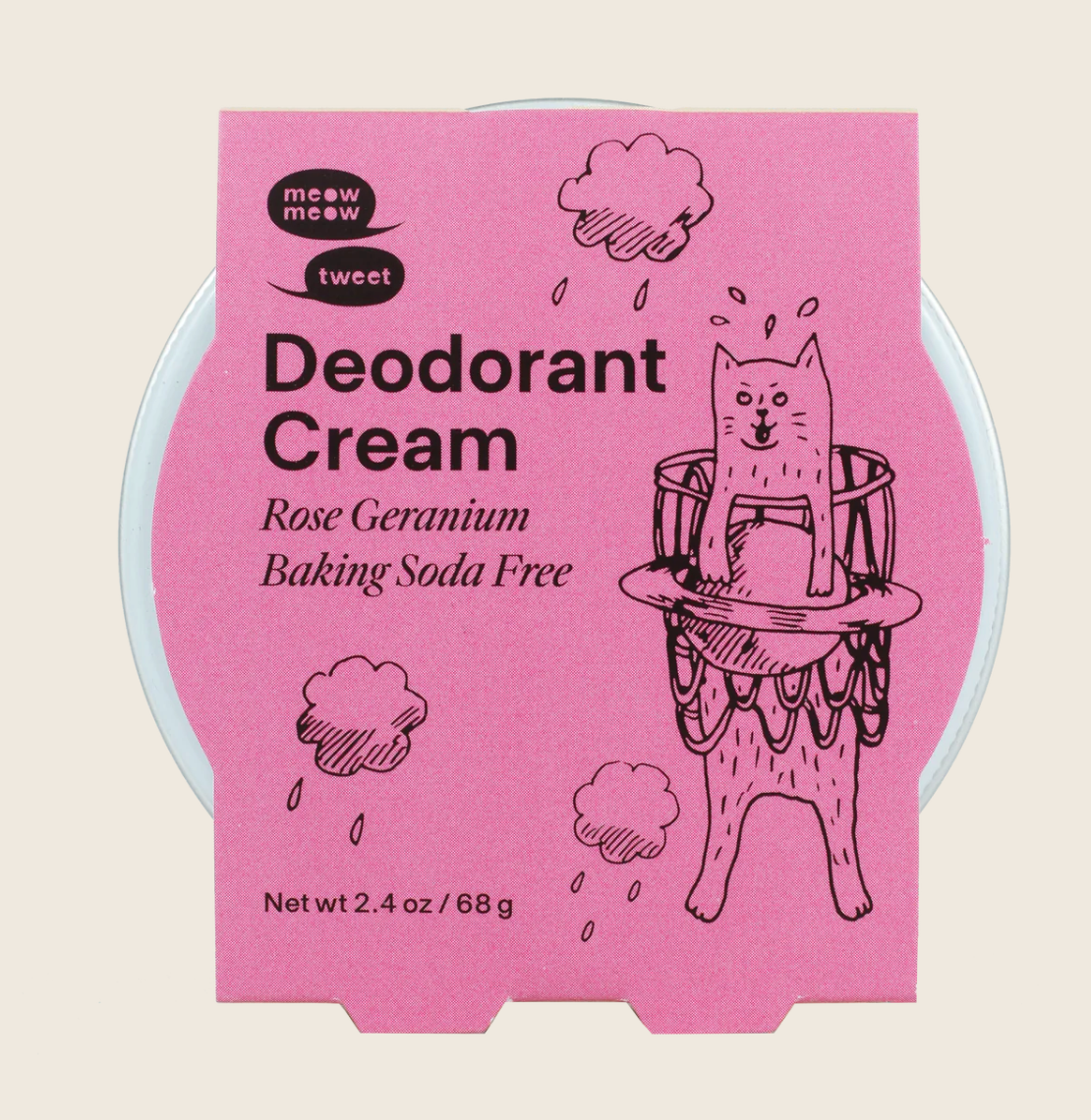 Meow Meow Tweet Baking Soda-Free Deodorant Cream