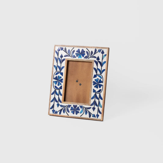 Blue Belle Inlay Photo Frame