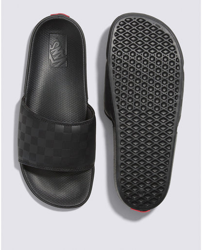 VANS Unisex La Costa Slide - Checkerboard Black