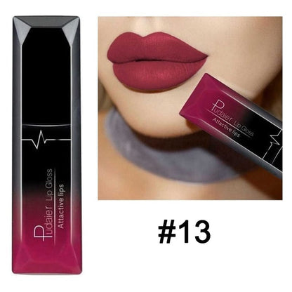 Waterproof Nude Matte Velvet Glossy Lip Gloss Lipstick Lip Balm BENNYS