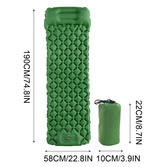 XMMSWDLA Camping Sleeping Pads£¬Extra Thick 2.7 Inch Inflatable Sleeping Mat with Pillow Built-in Pump£¬Oversized Mattress Super Portable Backpacking Sleeping Pad for Hiking, Tent, Traveling