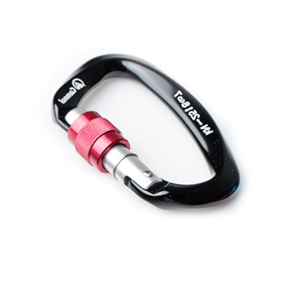 ABIDE Safety Carabiner Sturdy Climbing Equipment Locking Accessories D-Shaped Outdoor Sport Tool Protective Buckle for Body Protecting