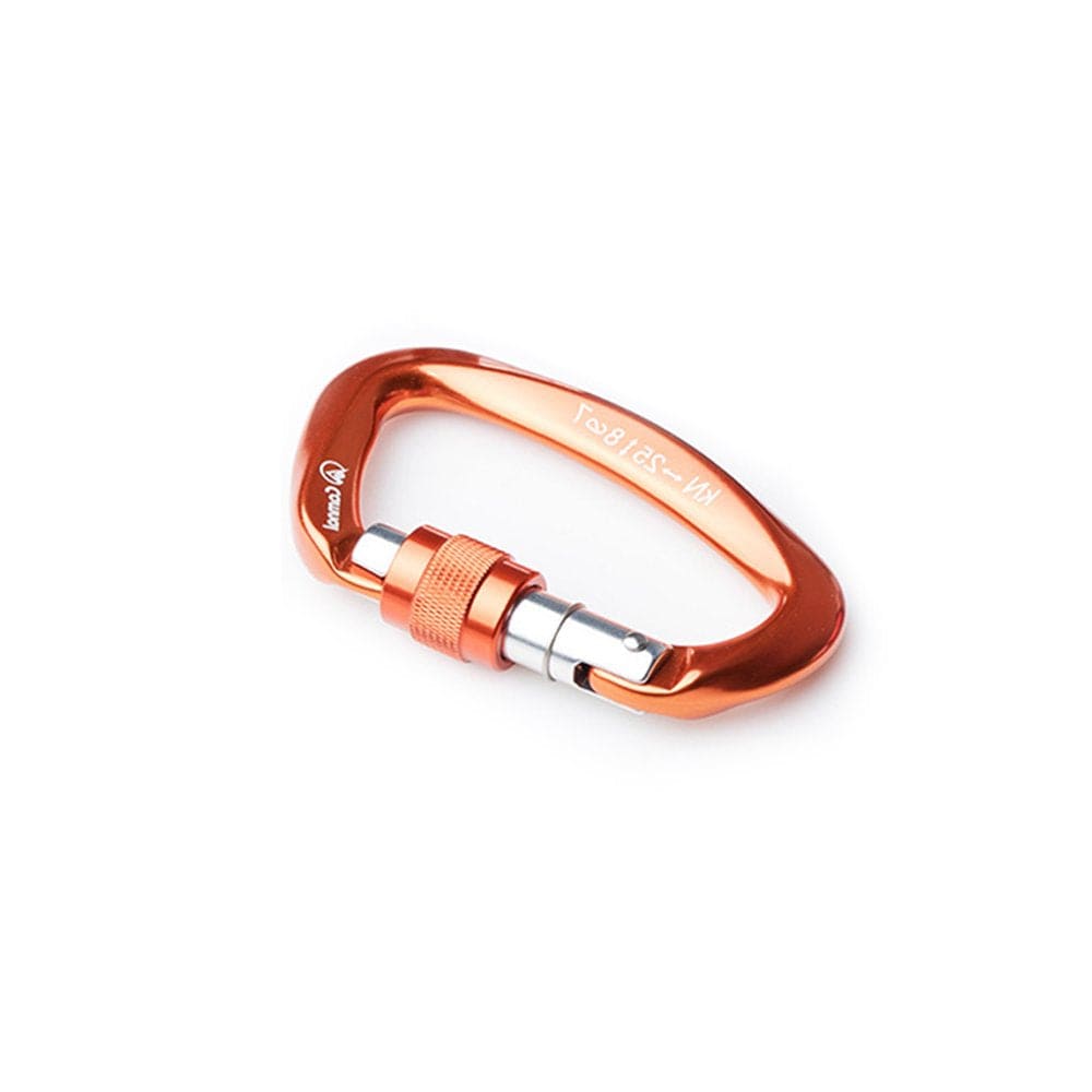 ABIDE Safety Carabiner Sturdy Climbing Equipment Locking Accessories D-Shaped Outdoor Sport Tool Protective Buckle for Body Protecting