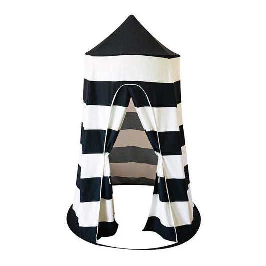 Black & White Striped Pop-Up Playhouse for Kids