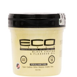 ECO STYLE GEL  - BLACK CASTOR & FLAXSEED 8OZ