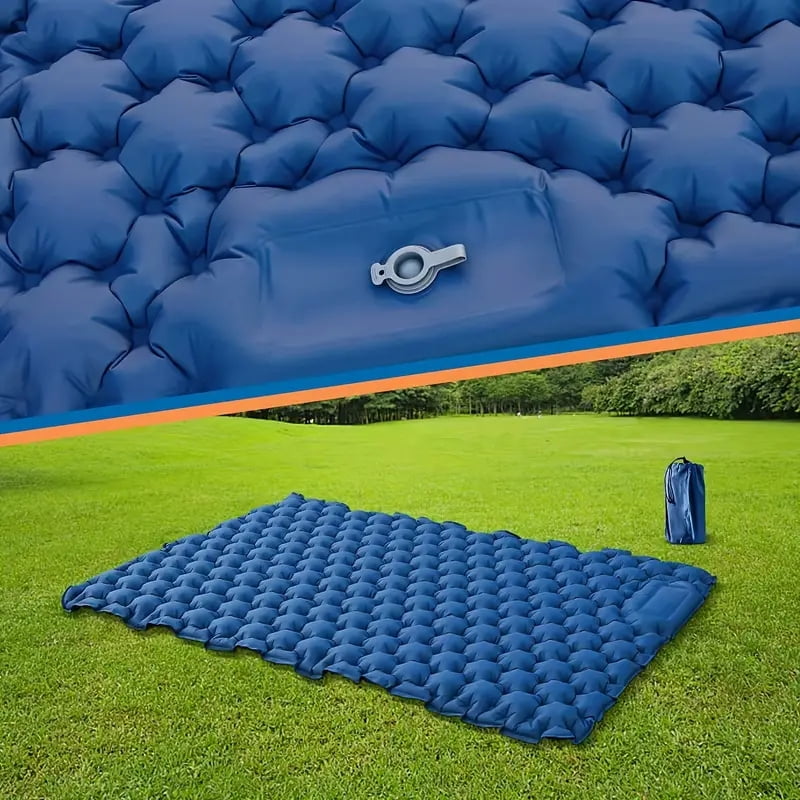 Outdoor Sleeping Pad Built-in Inflator Pump Travel Mat Ultralight Inflatable Mattress Camping Equipment for Hiking Tourist