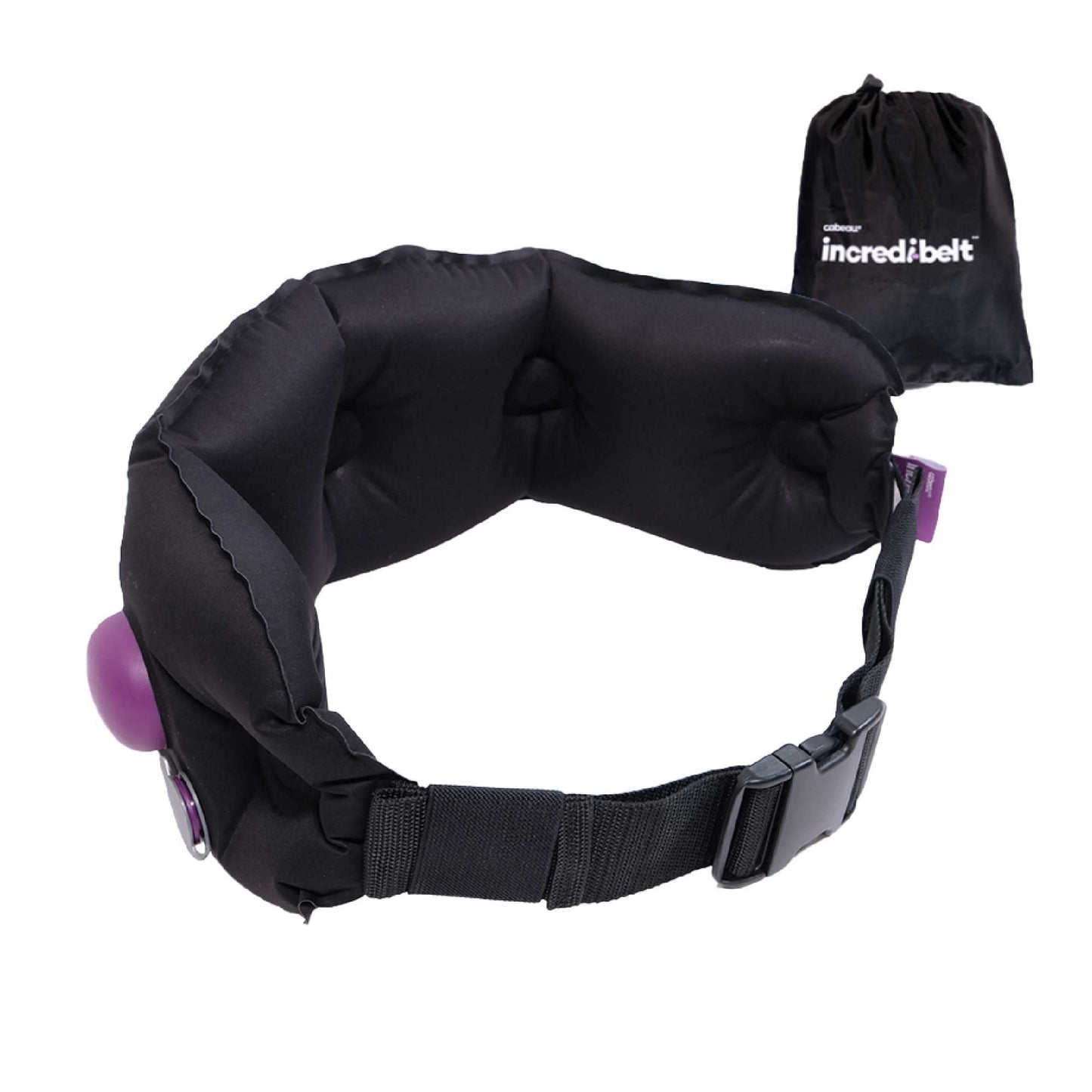 Cabeau Incredi-Belt Inflatable Lumbar Support Belt for Back Pain, One Size, Black 73601642