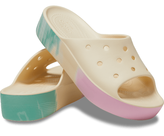 Crocs Unisex Classic Platform Ombre Slide - Vanilla