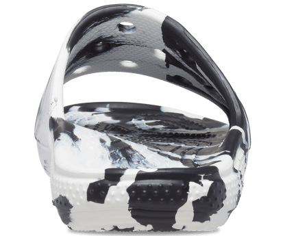 Crocs Unisex Classic Marbled Slide - Black