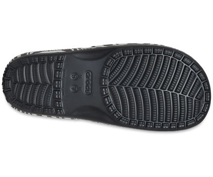 Crocs Unisex Classic Animal Remix Slide - Black