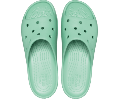 Crocs Unisex Classic Platform Slide - Jade Stone