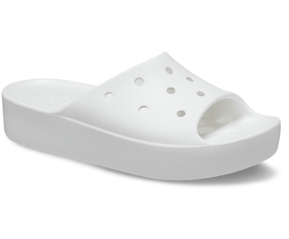 Crocs Unisex Classic Platform Slide - White
