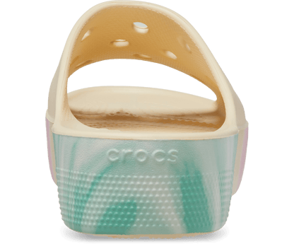 Crocs Unisex Classic Platform Ombre Slide - Vanilla