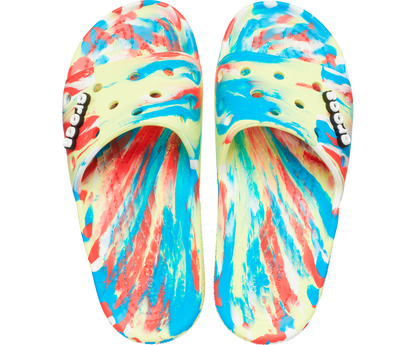 Crocs Unisex Classic Marbled Slide - Sulphur