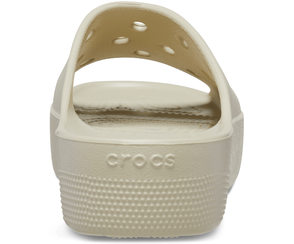 Crocs Unisex Classic Platform Slide - Bone