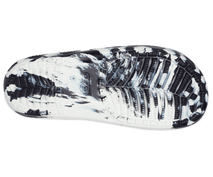 Crocs Unisex Classic Marbled Slide - Black