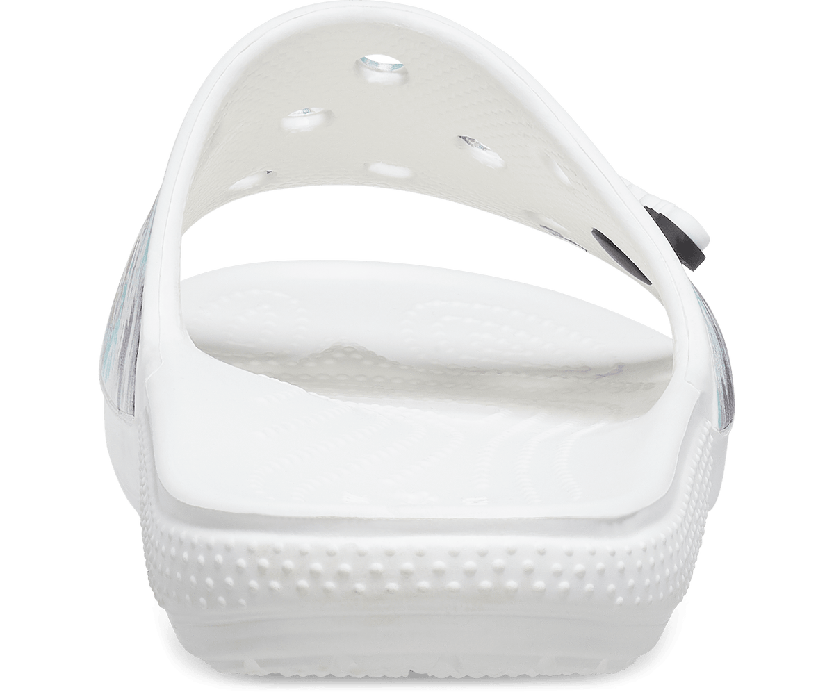 Crocs Unisex Classic Tie Dye Slide - White