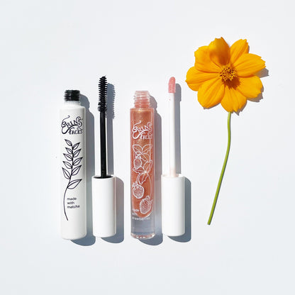 Mascara + Gloss Set X DyeKween Makeup Pouch - Marigold