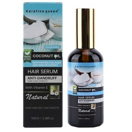 Keratine Queen Nourishing Coconut Oil Hair Serum, Anti Dandruff