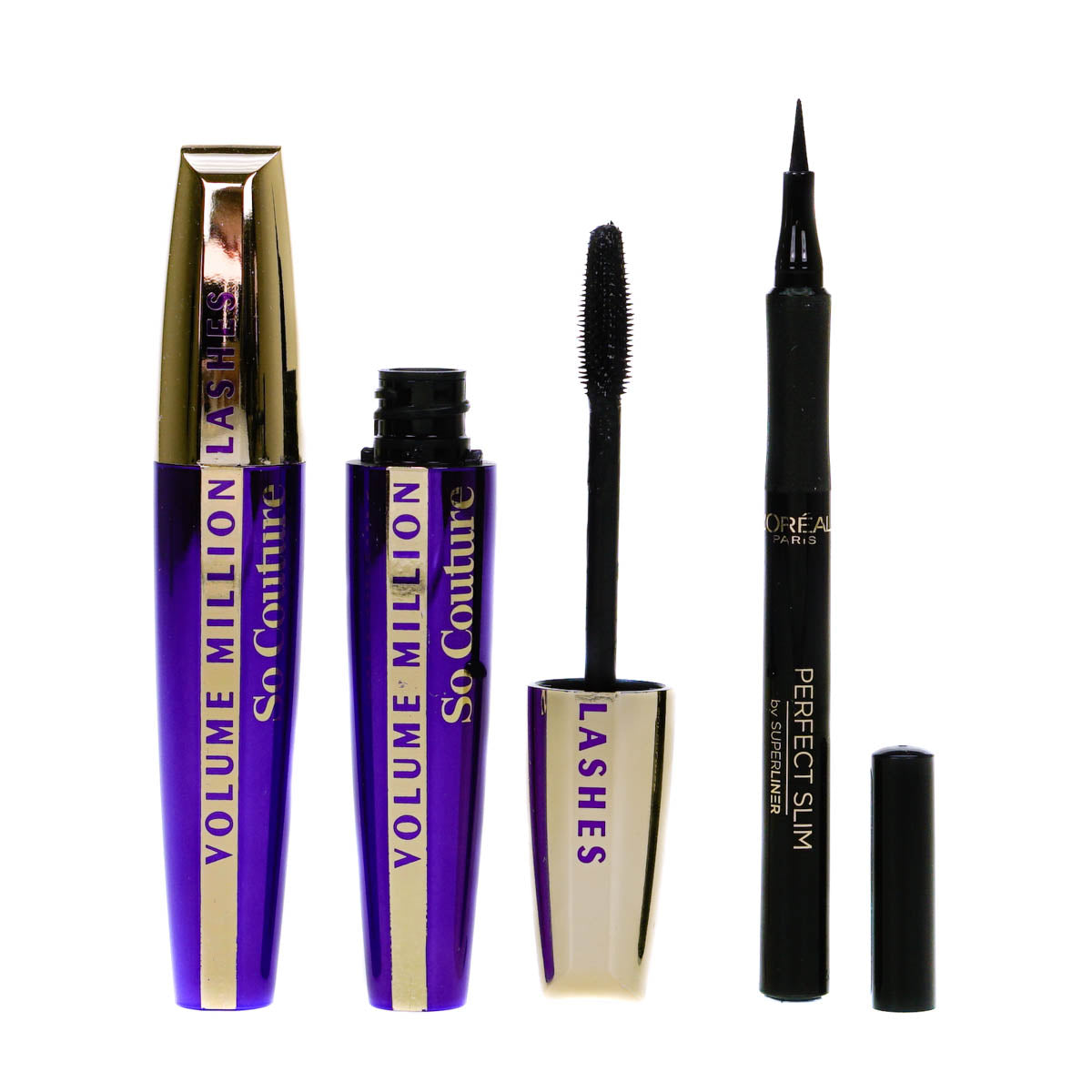 L'Oreal So Couture 2 x Mascaras & 1 x Eyeliner Set (Blemished Box)
