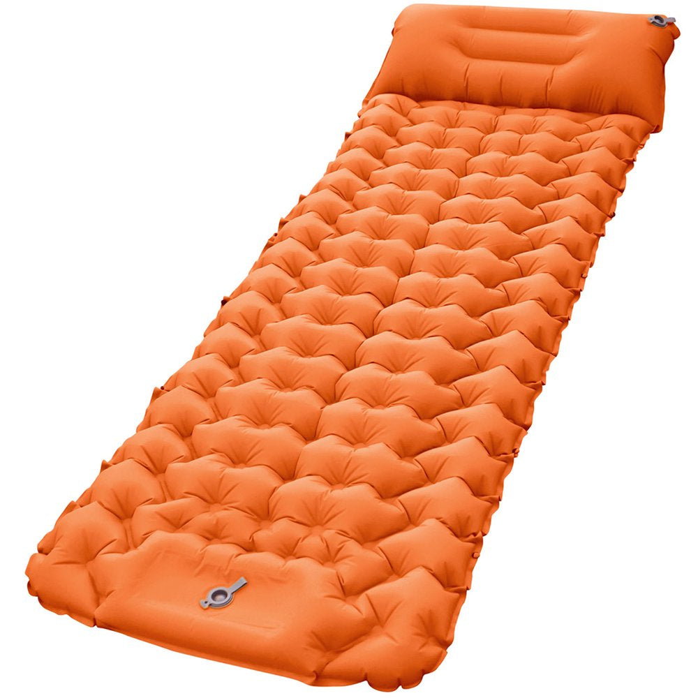 Inflating Camping Pads Foot Pump Fast Inflation Sleeping Pad Ultralight Waterproof Inflatable Roll Mat 77.2X27.2X3.9 Inflatable Camping Mattress Pad for Tent Hiking up to 440Lb