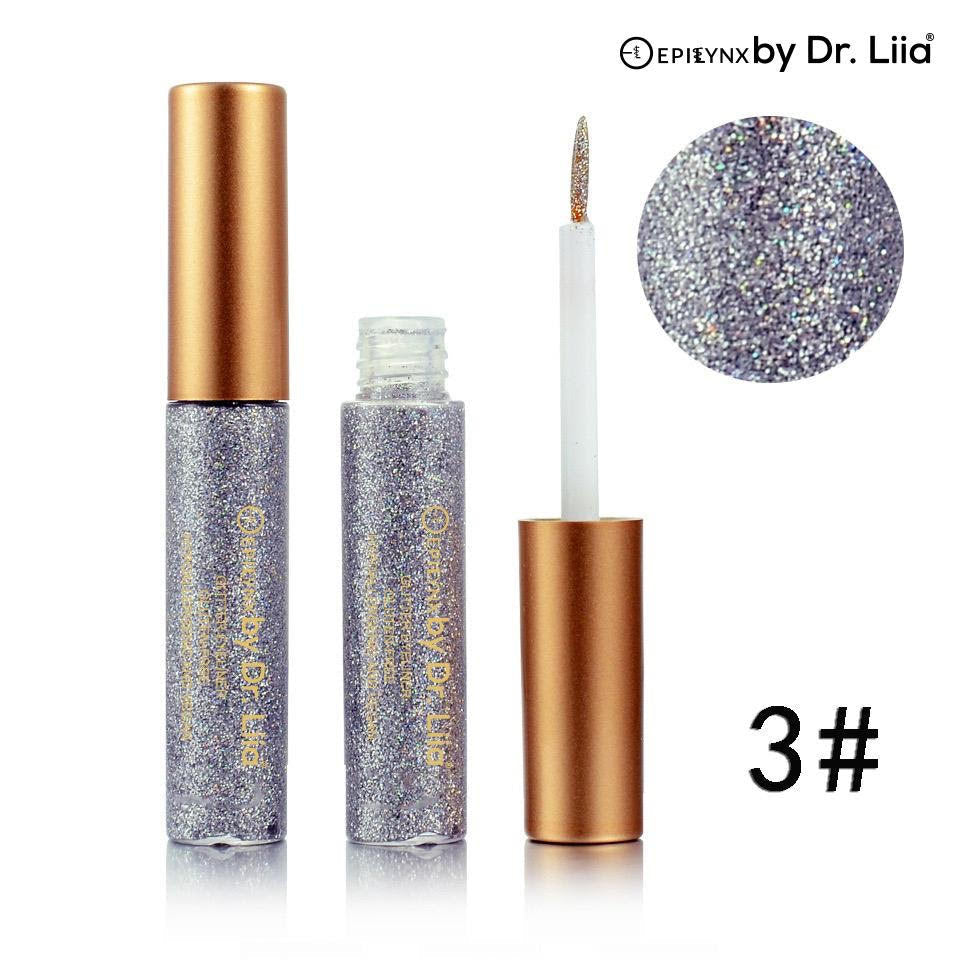 Gluten-Free, Vegan Glitter Silver Eyeliner - For Shimmer & Shine in Your Eyes