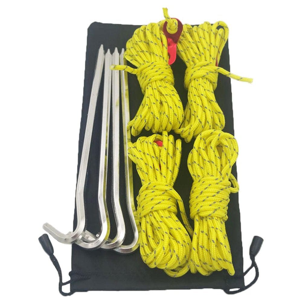 Guy Lines Tent Cord with Adjuster Tensir for Backpacking Accessories Orange