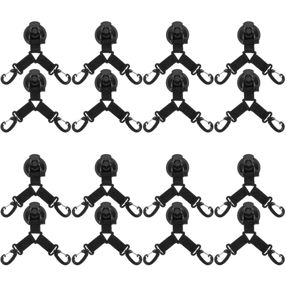 HOMEMAXS 16 Pcs Heavy Duty Car Tent Fixing Hook Suction Anchor Camping Tarp Accessories
