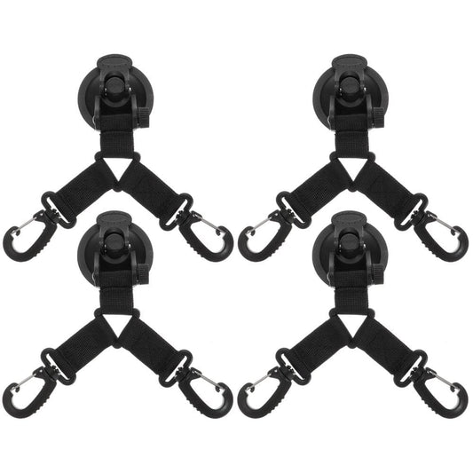 HOMEMAXS 4 Pcs Heavy Duty Car Tent Fixing Hook Suction Anchor Camping Tarp Accessories