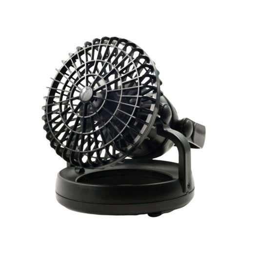 HOMEMAXS Creative LED Tent Camping Ceiling Fan 2 in 1 Multi-Functional 18 LED Camping Tent Lamp (Black, without Battery)