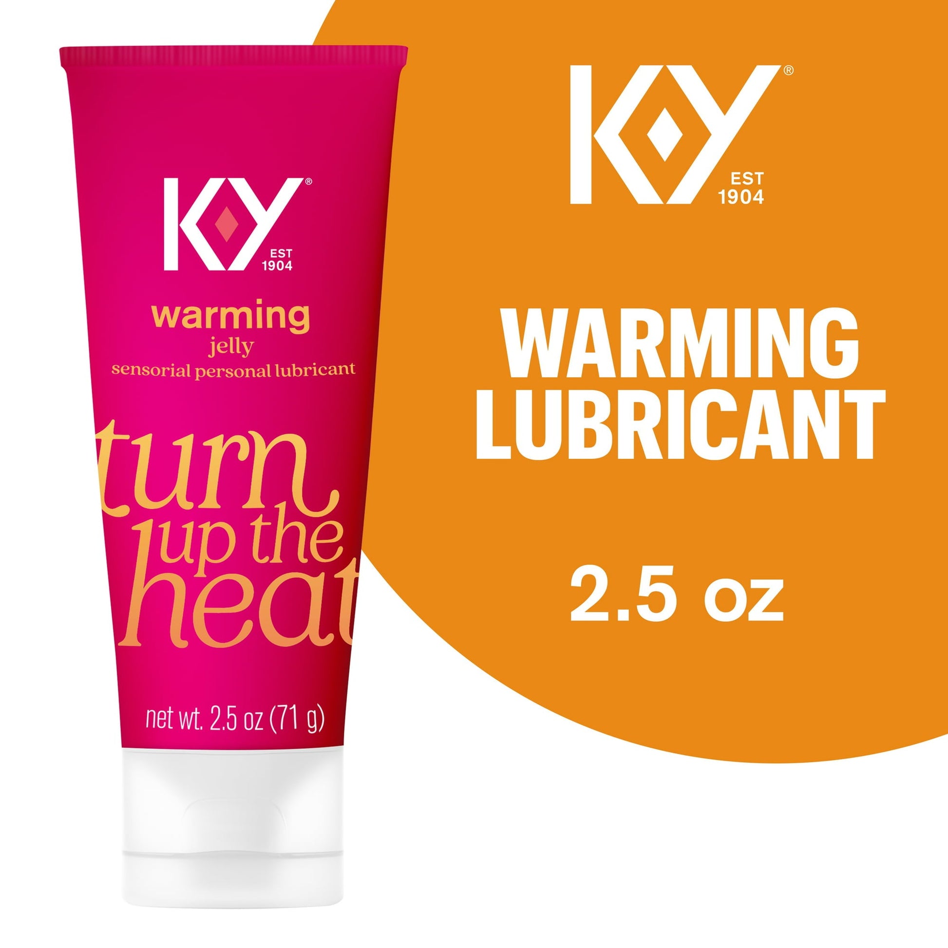 K-Y Warming Jelly Lube, Sensorial Personal Lubricant, Glycol Based Formula, Safe to Use with Latex Condoms, For Men, Women and Couples, 2.5 FL OZ 23807975