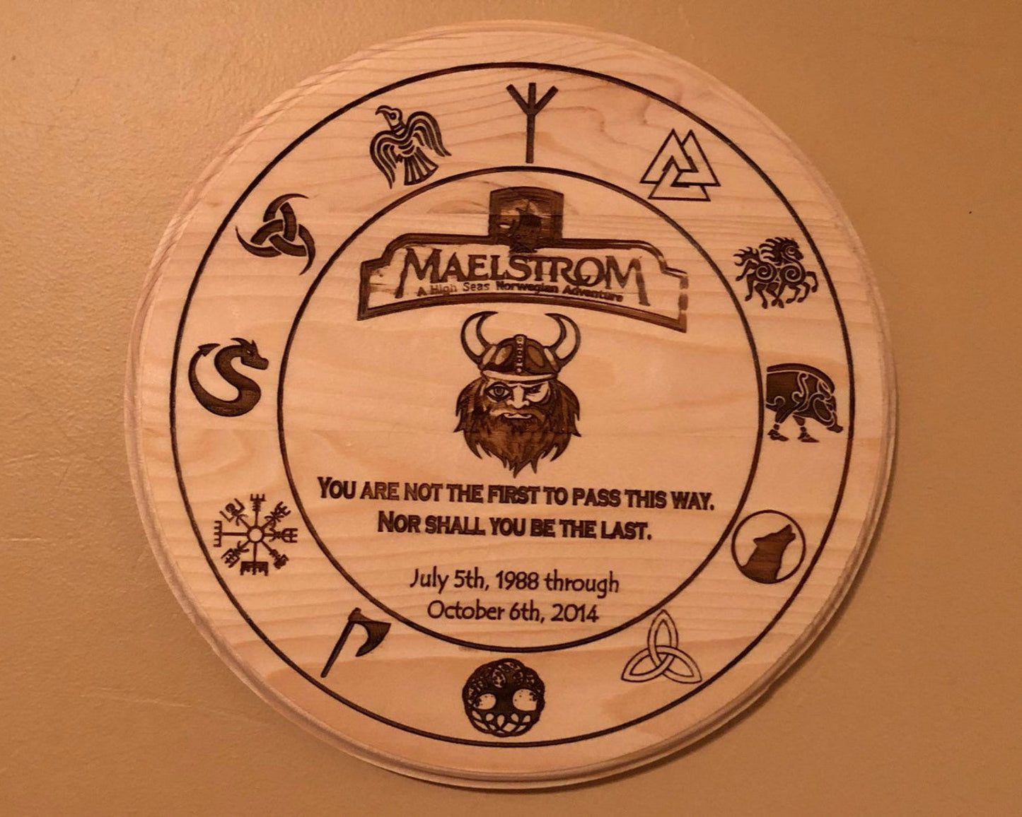 Maelstrom Commemorative Norway Plaque
