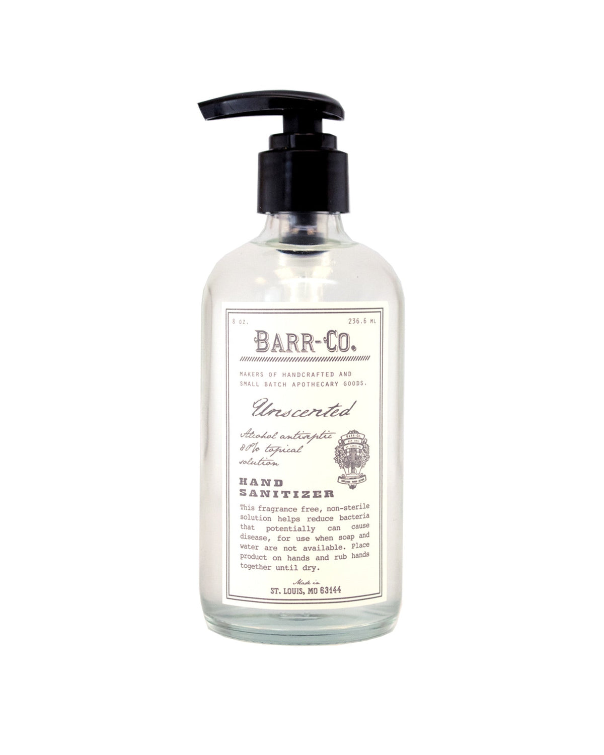 Unscented Hand Sanitizer 8oz Pump