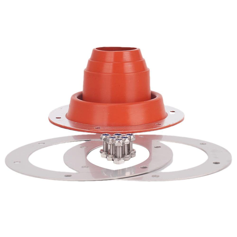 Lacyie Silicone Metal Roof Pipe Flashing Stove Jack Kit for Tent Stove Flashing Kit Heat Resistant Silicone Compatible with Triple Wall Pipe Sections Reasonable