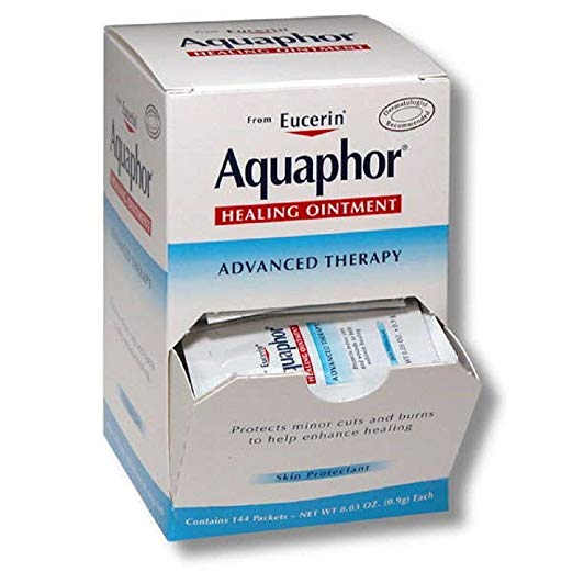 Aquaphor Advanced Theory Hand and Body Moisturizing Ointment , 0.9 Gram Pack of 144 Unscented