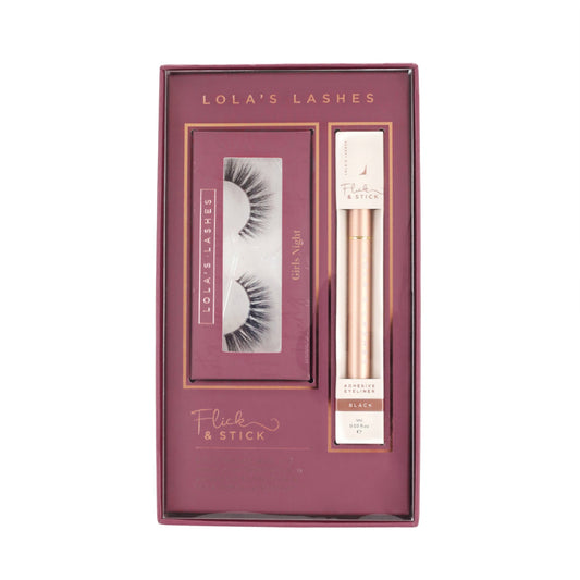 Lola's Lashes x Liberty Flick & Stick Kit - Girls Night with Black Liner