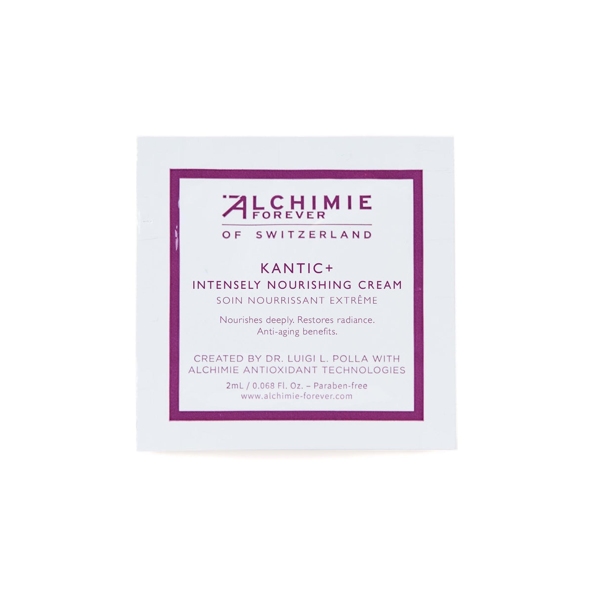 Makeup, Skin & Personal Care Sample Alchimie Forever Kantic+ Intensely Nourishing Cream