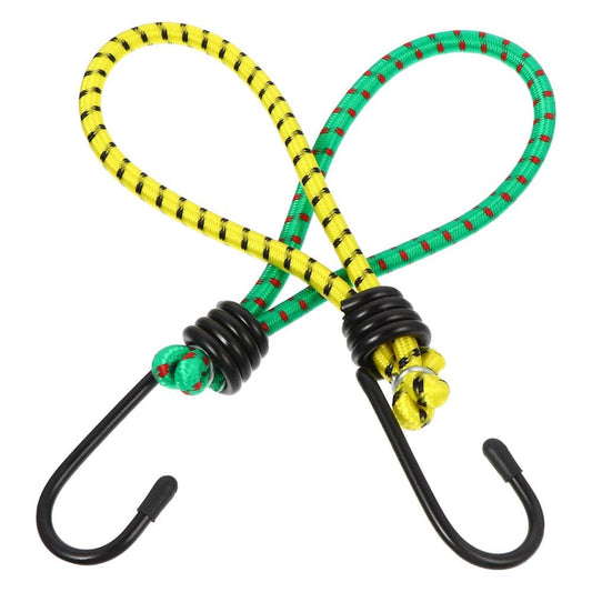 NUOLUX 10Pcs Tent Fixed Accessory with Hook Elastic Binding Rope Buckle (Random Color)