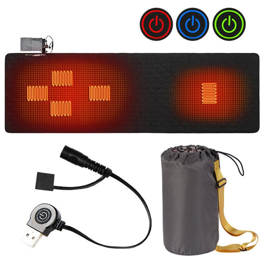 Outdoor USB Heating Sleeping Mat Insulation Camping Heated Sleeping Mattress Sleeping Bag Mattress